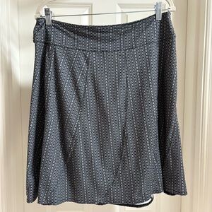 prAna A-Line Mini Skirt | Gray pattern | Large